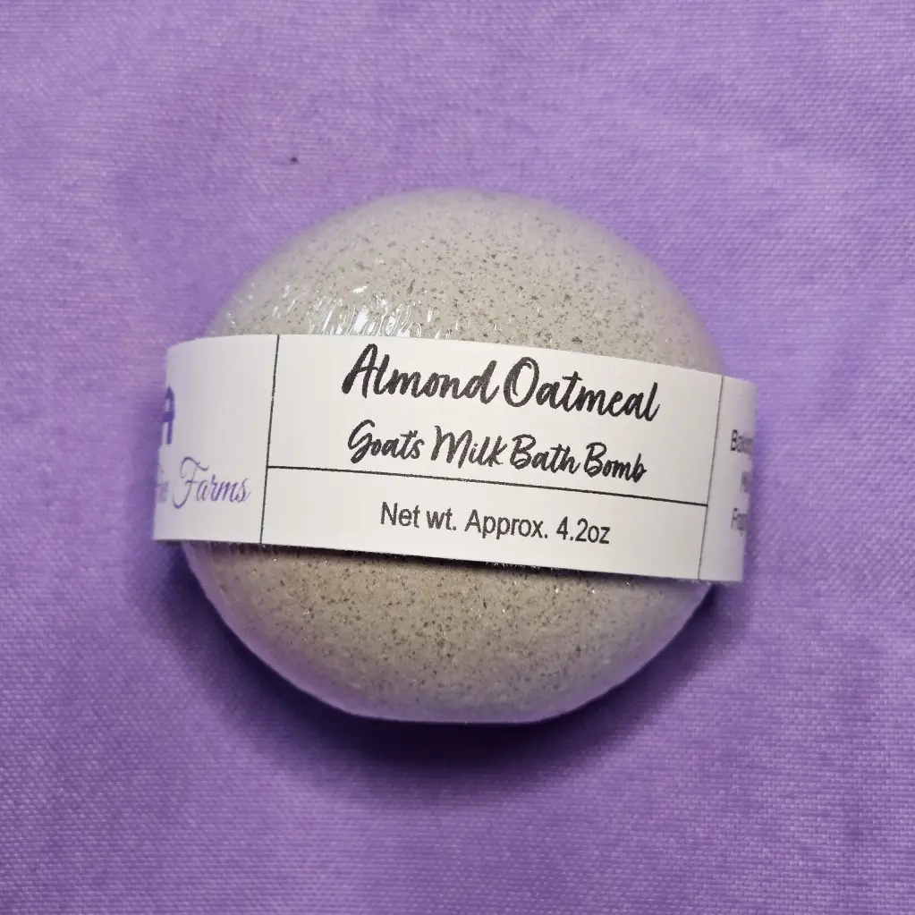 [BOMB-AO] Almond Oatmeal Goat's Milk Bath Bomb