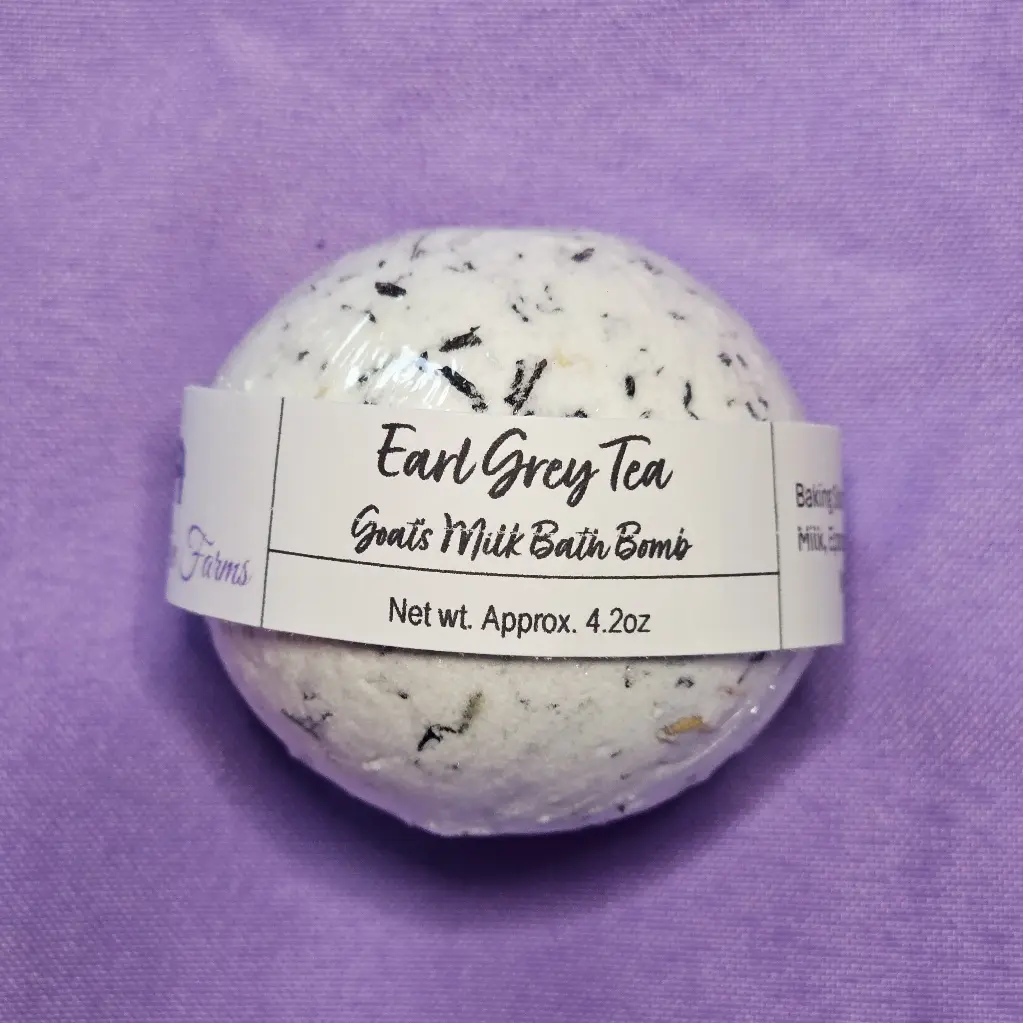 [BOMB-EG] Earl Grey Tea Goat's Milk Bath Bomb