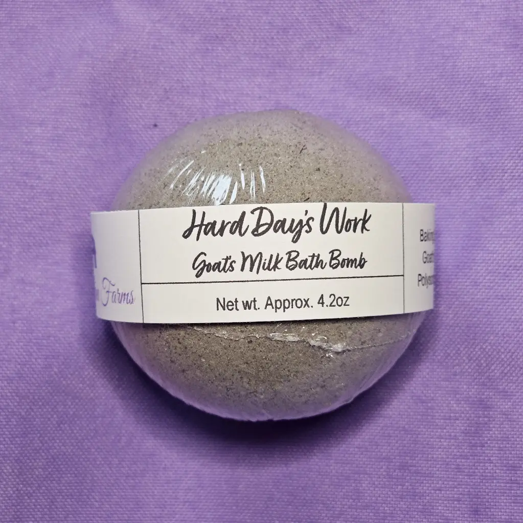 [BOMB-HDW] Hard Day's Work Goat's Milk Bath Bomb
