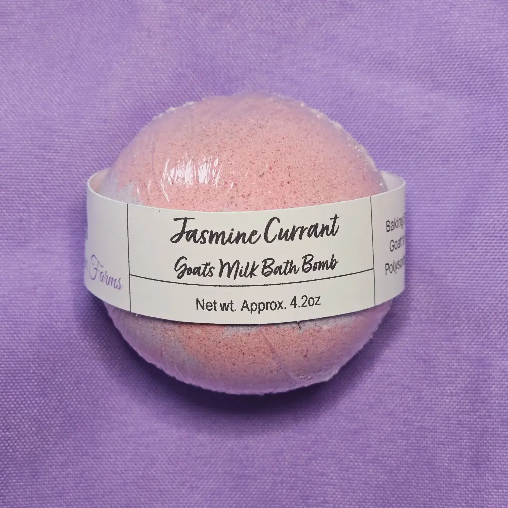 [BOMB-JC] Jasmine Currant Goat's Milk Bath Bomb