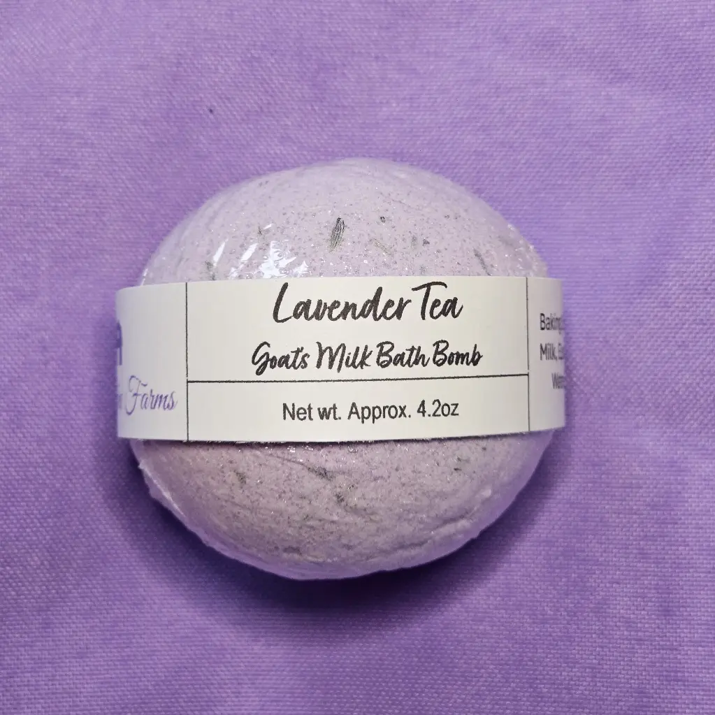 [BOMB-LT] Lavender Tea Goat's Milk Bath Bomb