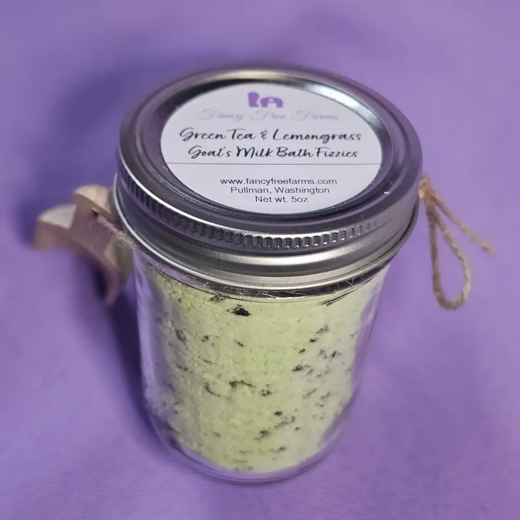 Green Tea & Lemongrass Goat's Milk Bath Fizzie